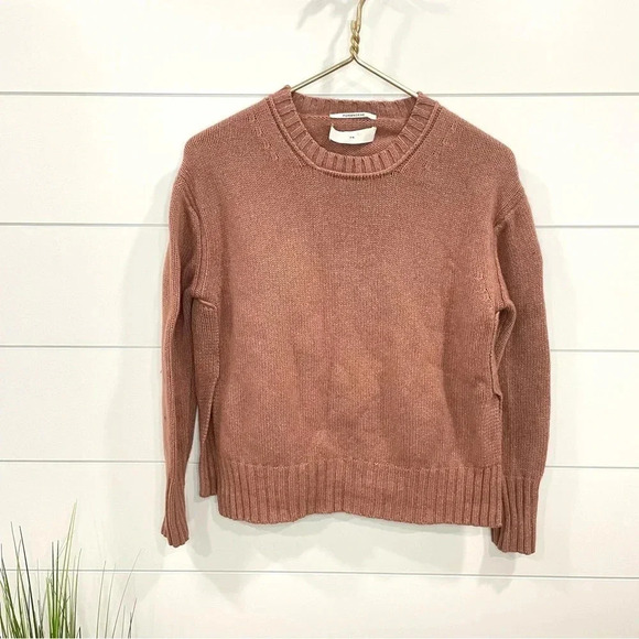 Pomandere Slit Sides Cashmere Blend Blush Knit Sweater 36 - Picture 1 of 13